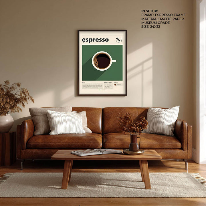 espresso blueprint kitchen art