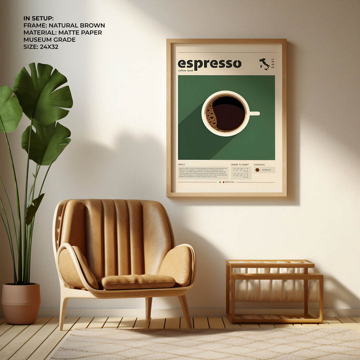 espresso blueprint kitchen art