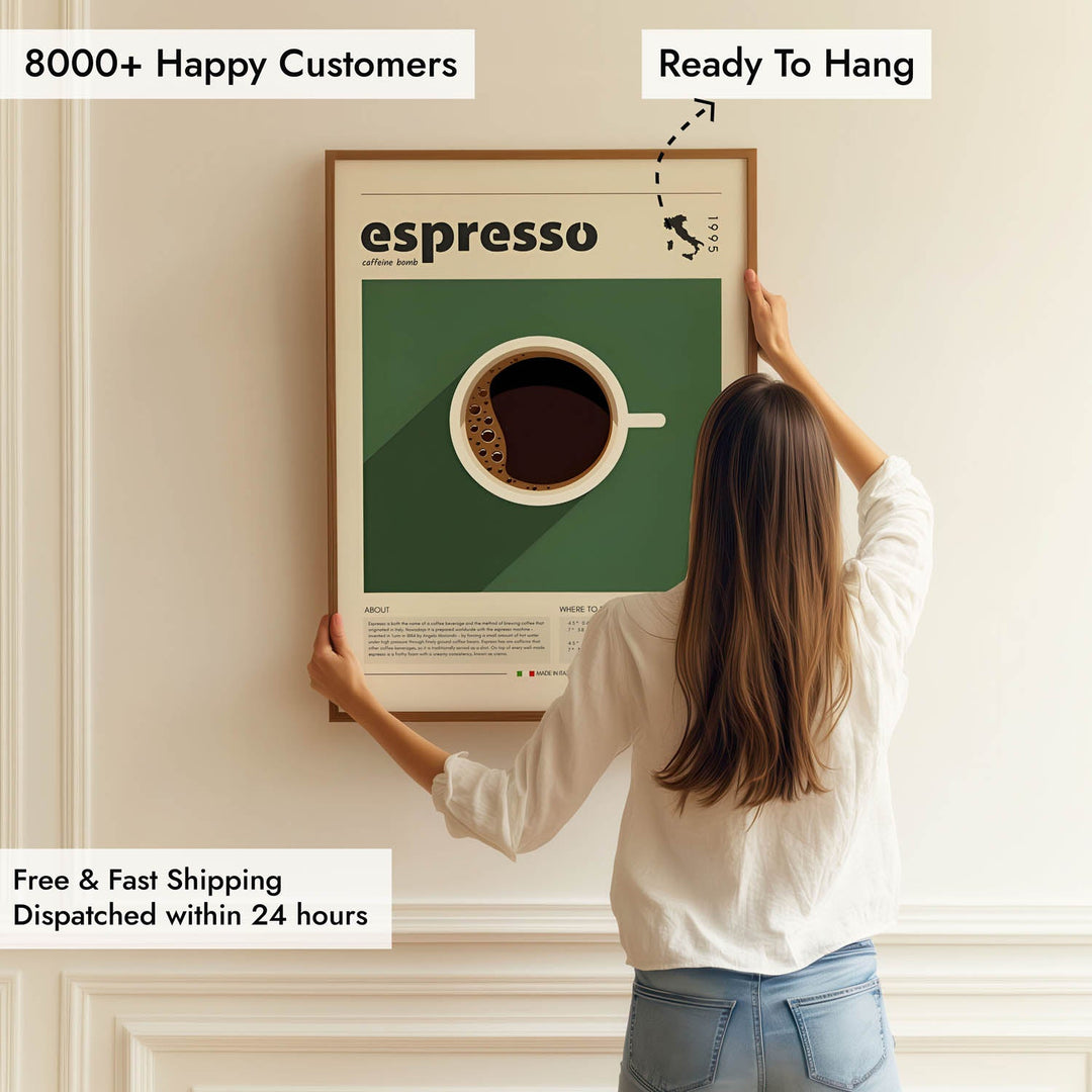 espresso blueprint kitchen art