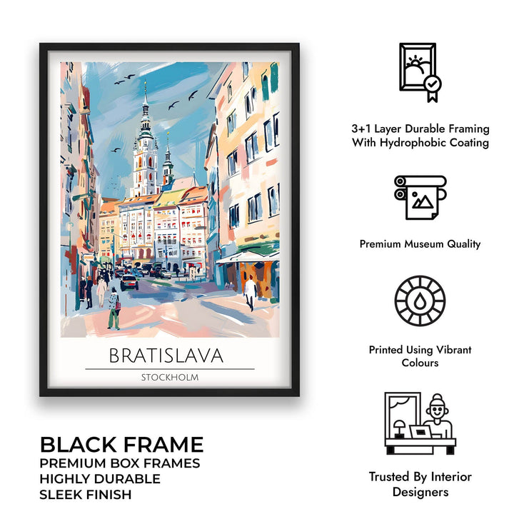 Bratislava | Stockholm - Cities Paintings