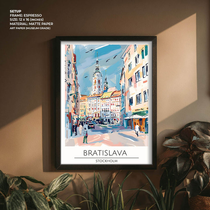 Bratislava | Stockholm - Cities Paintings