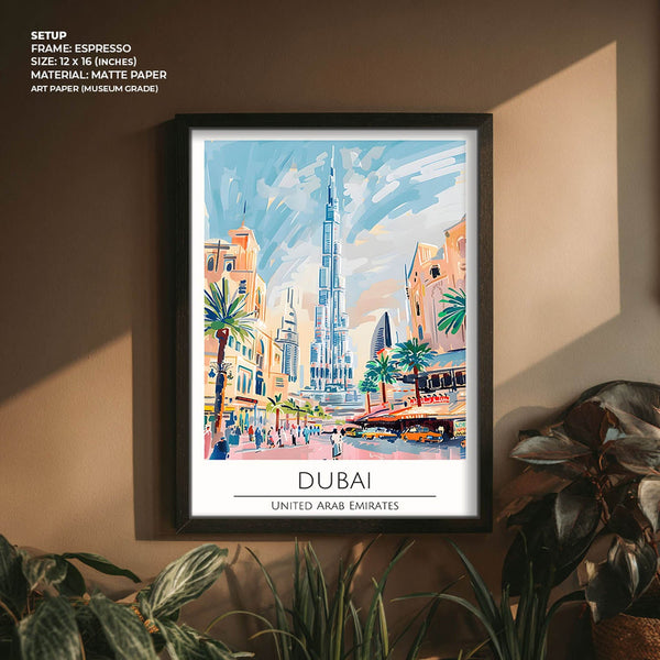 Burj Khalifa Dubai wall art print