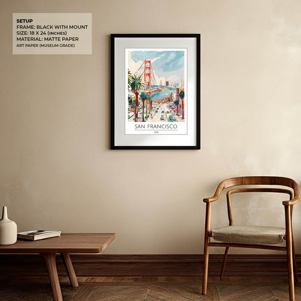 San Francisco city wall art print