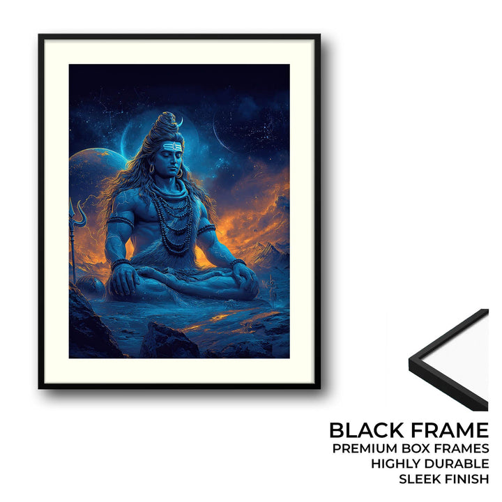 Cosmic Shiva Painting – Mahadev Wall Art