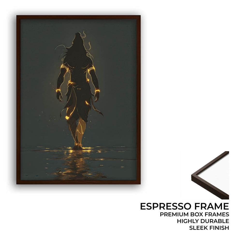 Divine Shiva Silhouette – Wall Art of Mahadev