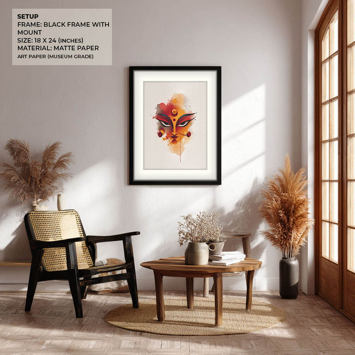 Durga Shakti Painting – Divine Goddess Wall Art