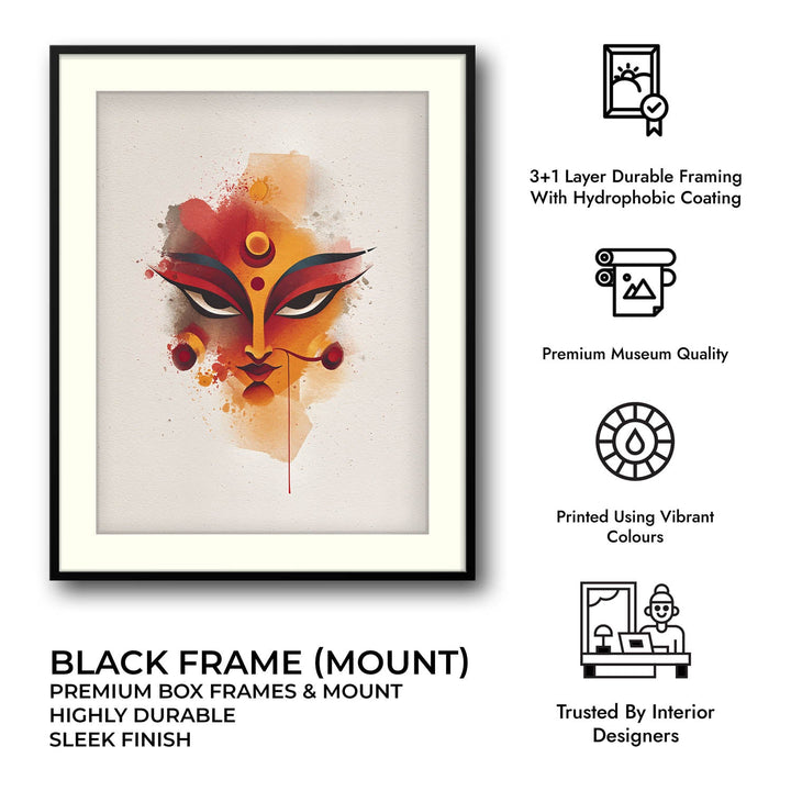 Durga Shakti Painting – Divine Goddess Wall Art