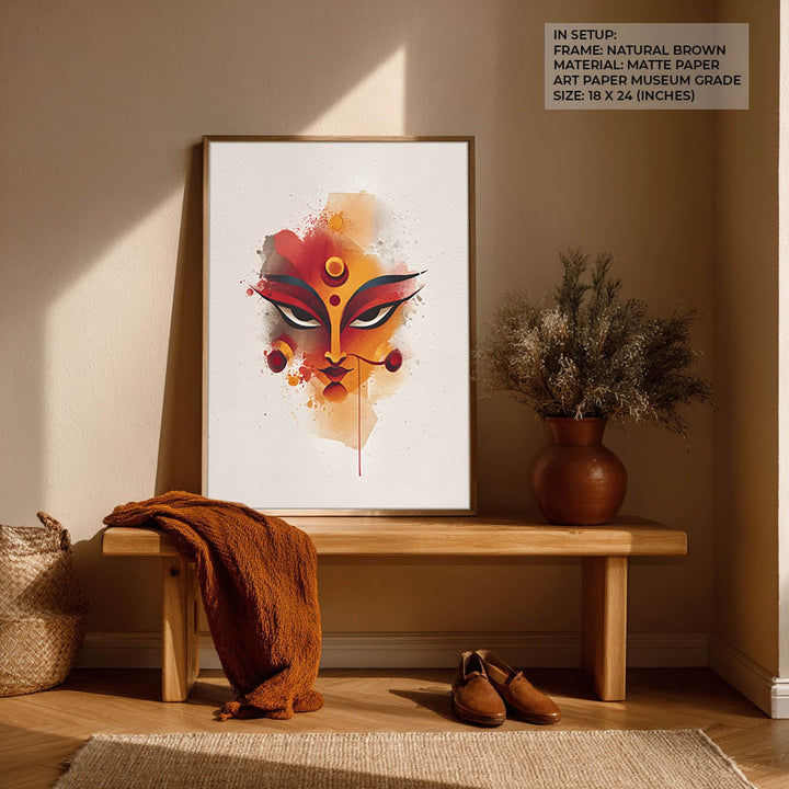 Durga Shakti Painting – Divine Goddess Wall Art