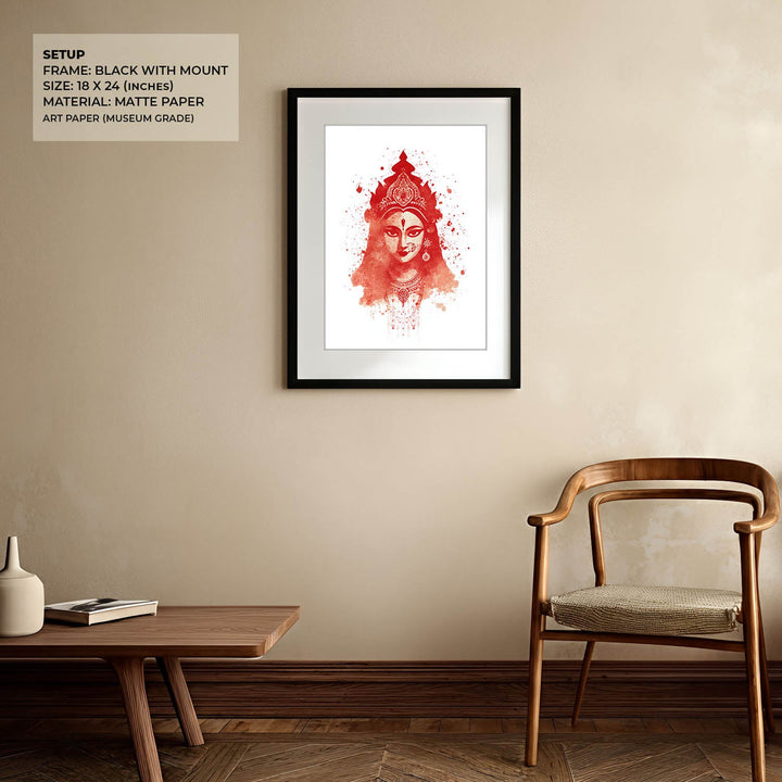 Goddess Durga Wall Art – Devi Shakti Painting