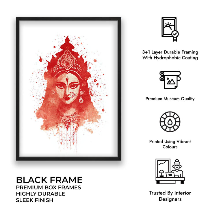 Goddess Durga Wall Art – Devi Shakti Painting