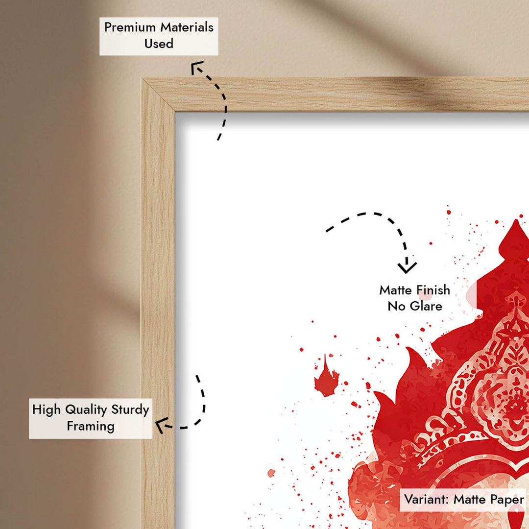 Goddess Durga Wall Art – Devi Shakti Painting