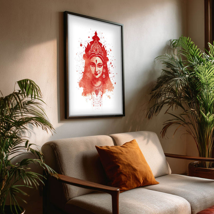 Goddess Durga Wall Art – Devi Shakti Painting