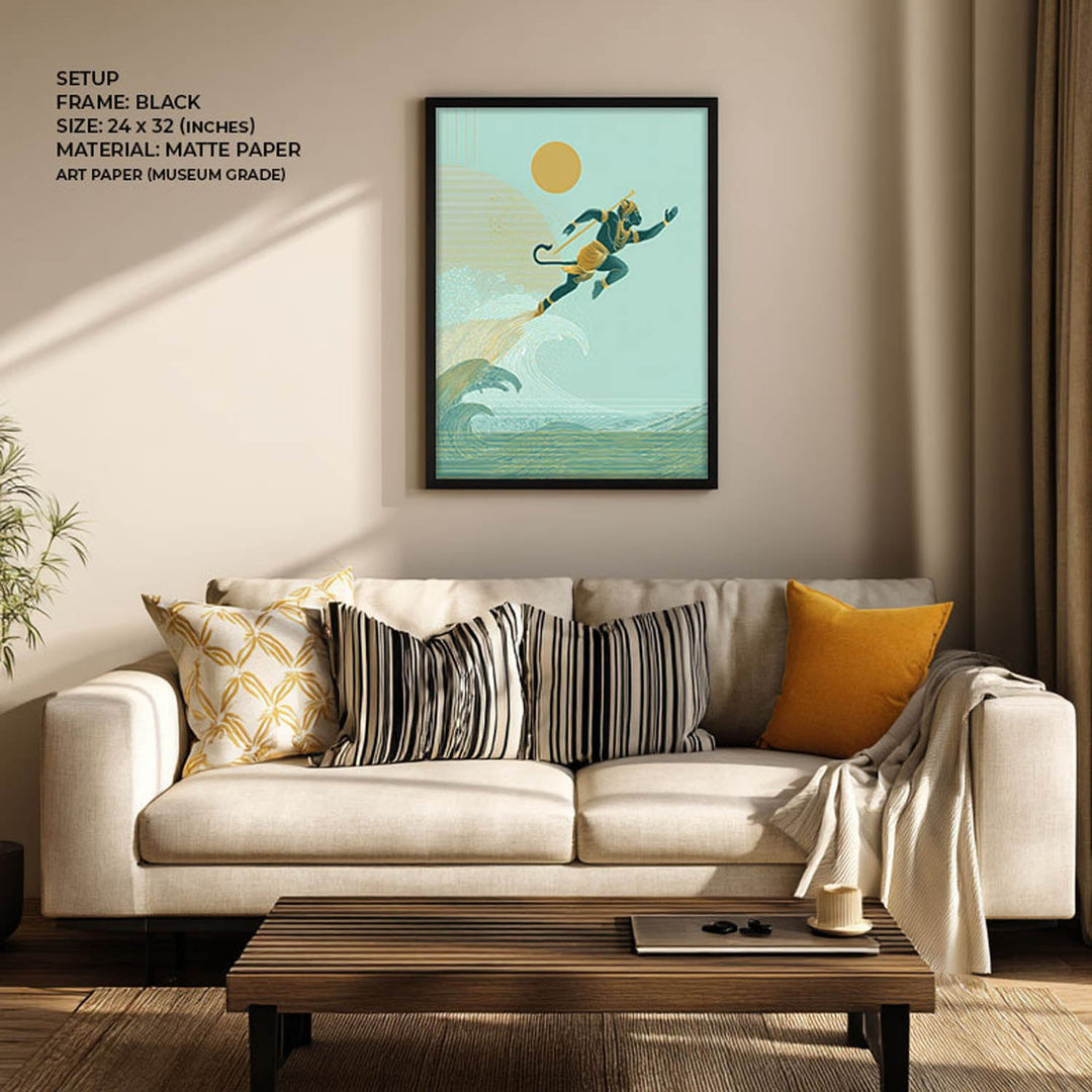 Hanuman Painting – Cosmic Leap Wall Art