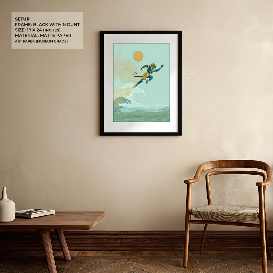 Hanuman Painting – Cosmic Leap Wall Art