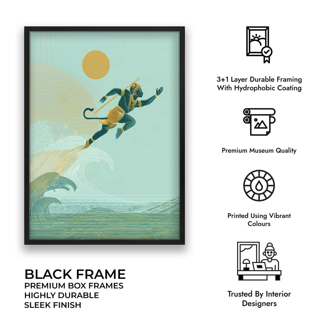 Hanuman Painting – Cosmic Leap Wall Art