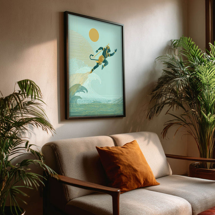 Hanuman Painting – Cosmic Leap Wall Art