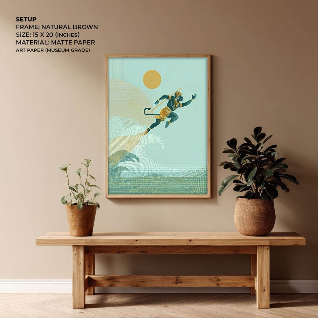 Hanuman Painting – Cosmic Leap Wall Art