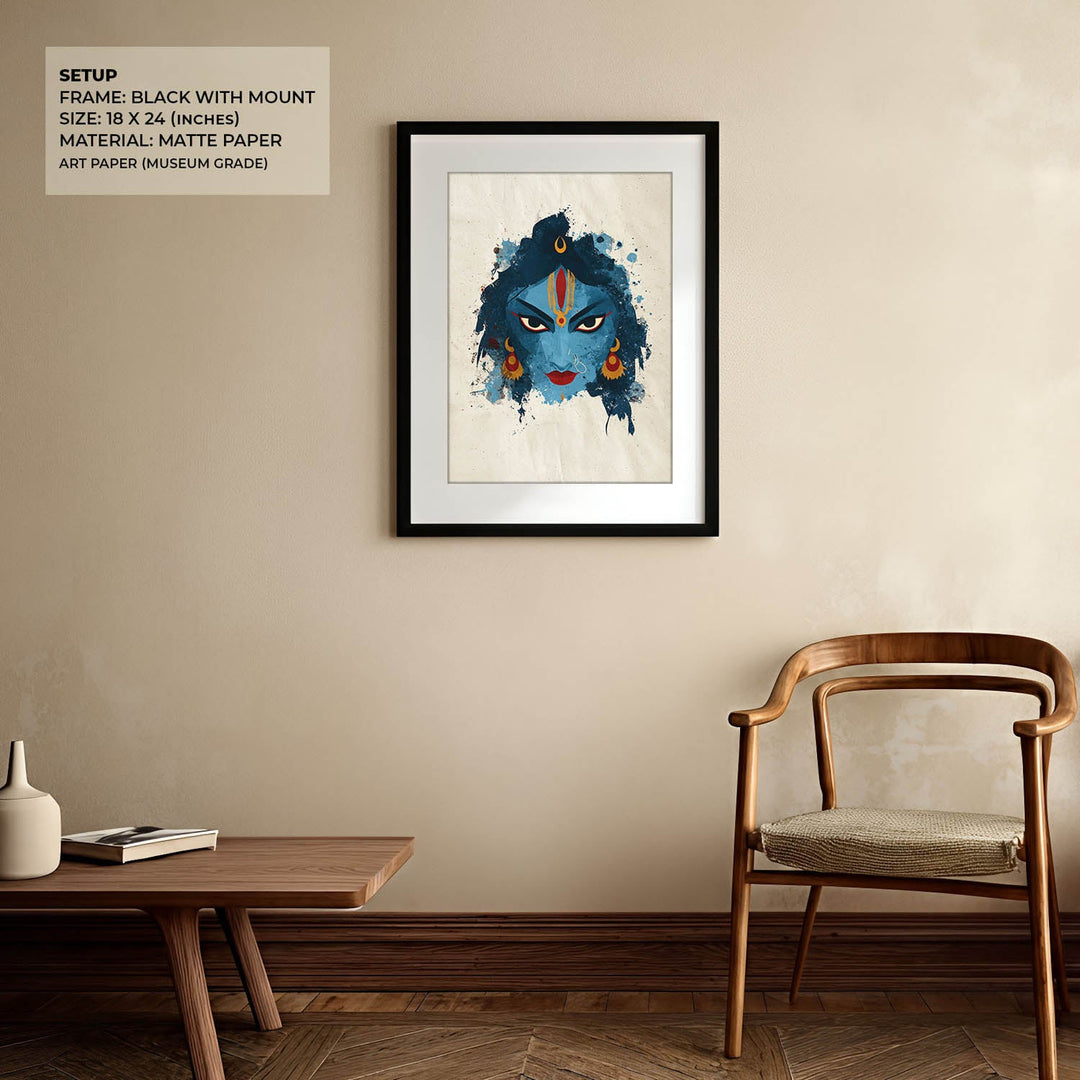 Kali Devi Painting – Fierce Goddess Wall Art