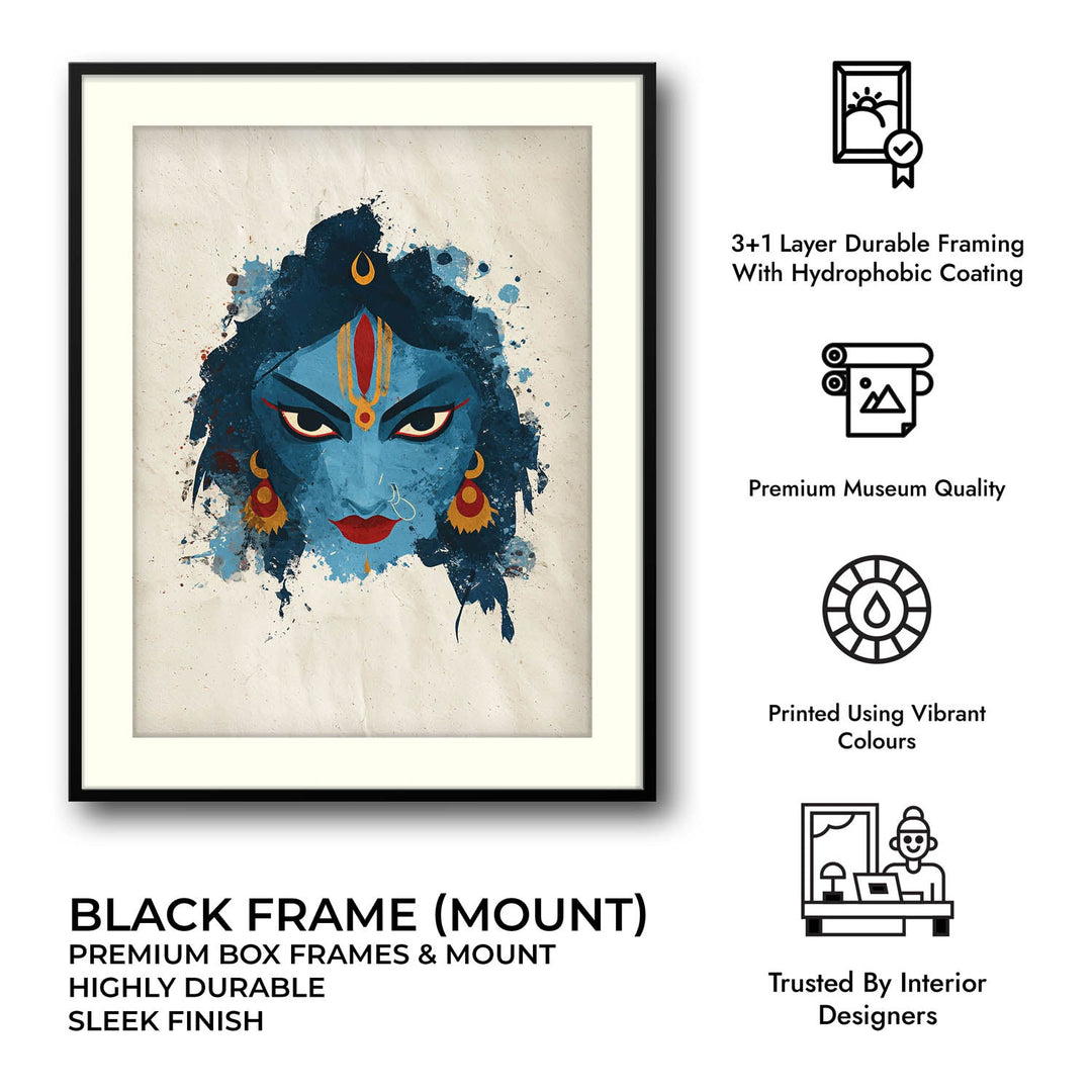 Kali Devi Painting – Fierce Goddess Wall Art