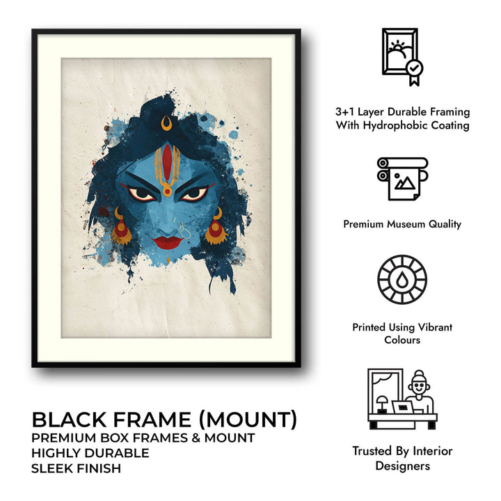 Kali Devi Painting – Fierce Goddess Wall Art