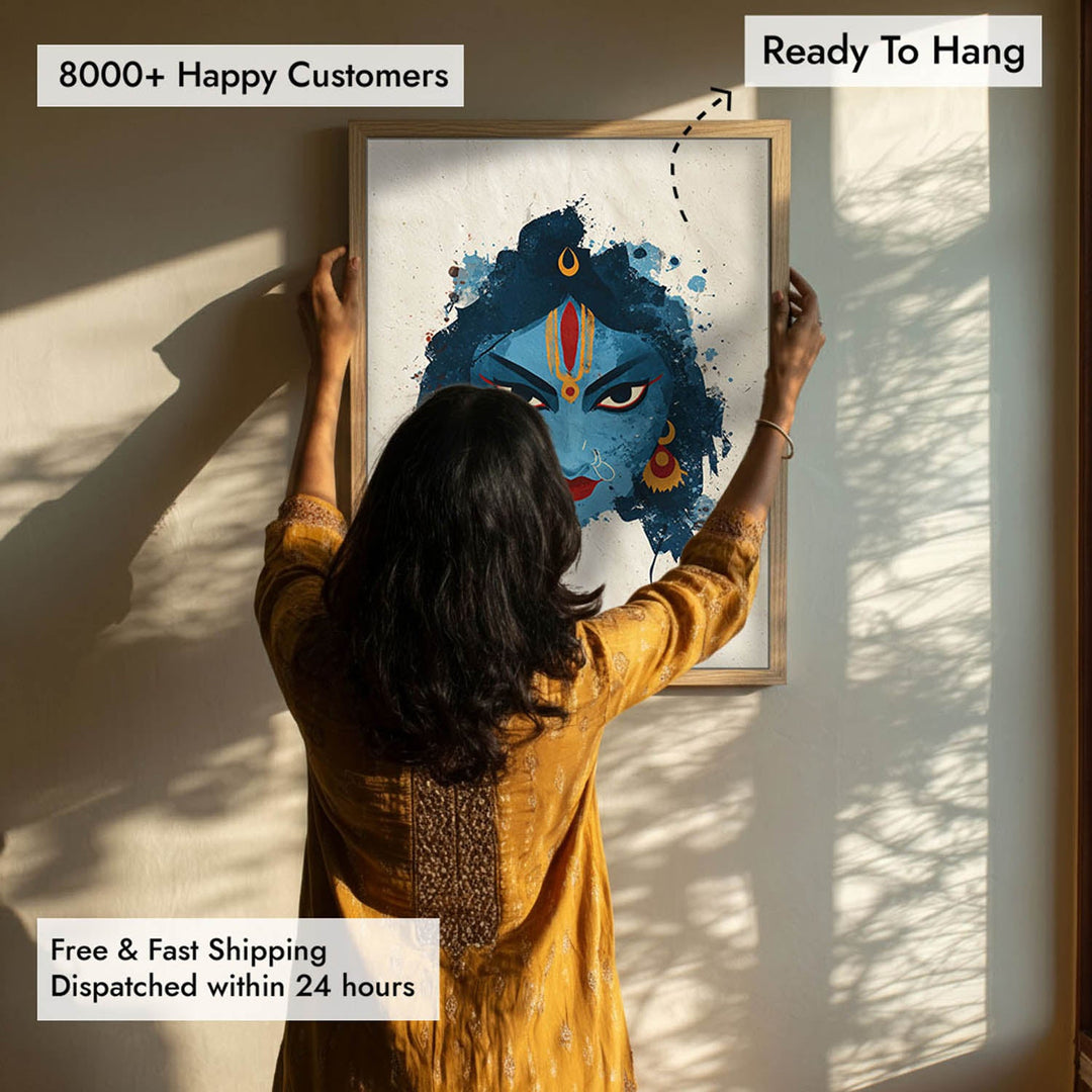 Kali Devi Painting – Fierce Goddess Wall Art