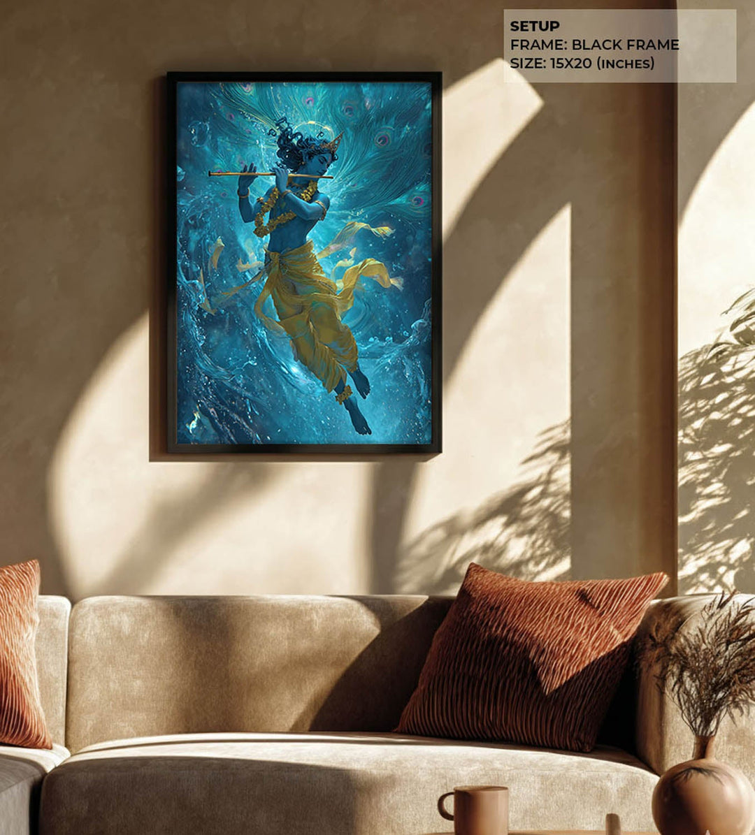 Krishn Painting – Flute Wall Art