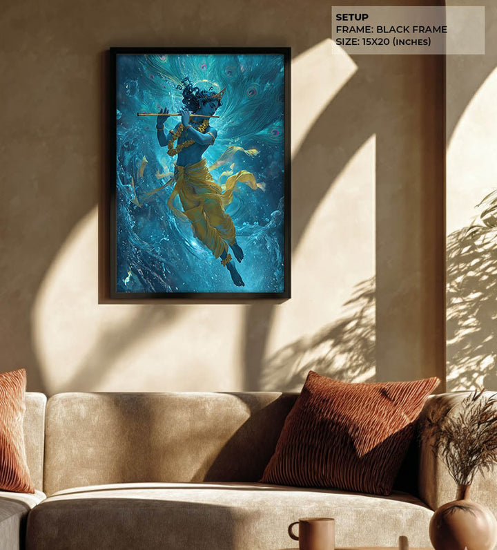 Krishn Painting – Flute Wall Art