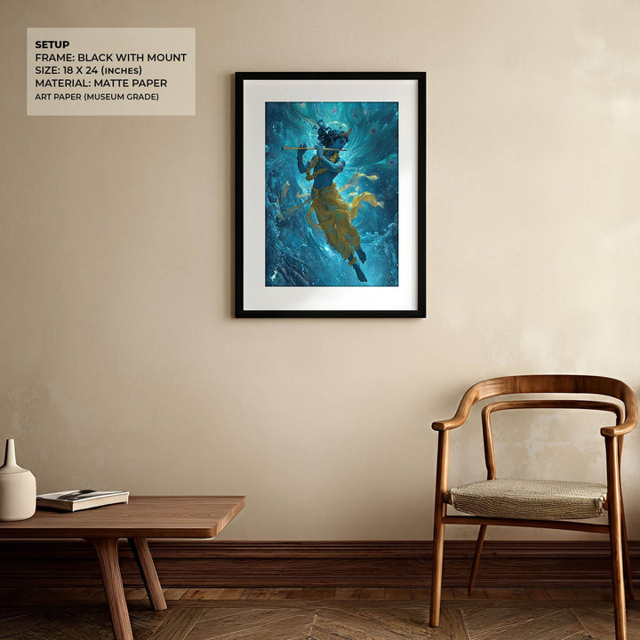 Krishn Painting – Flute Wall Art
