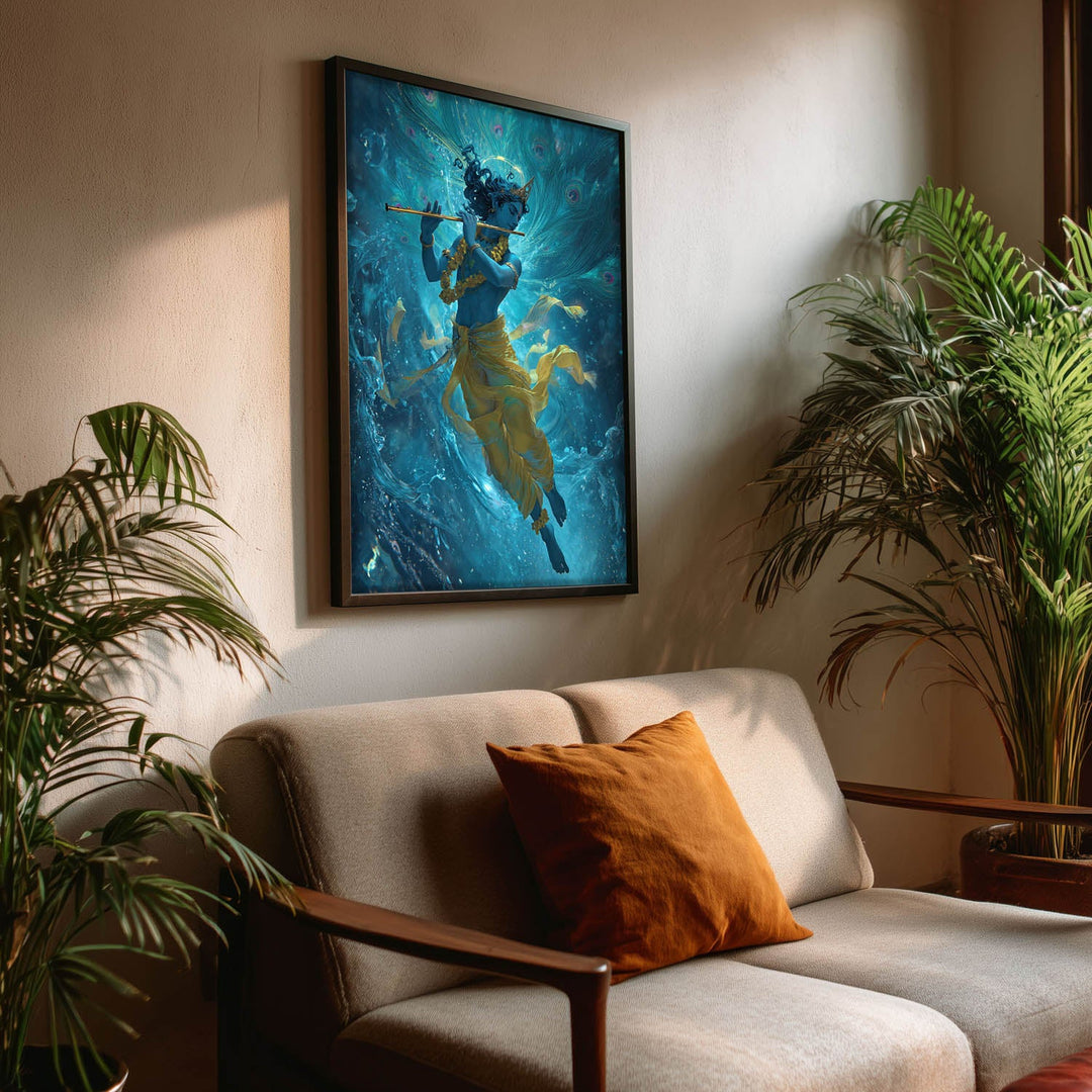 Krishn Painting – Flute Wall Art