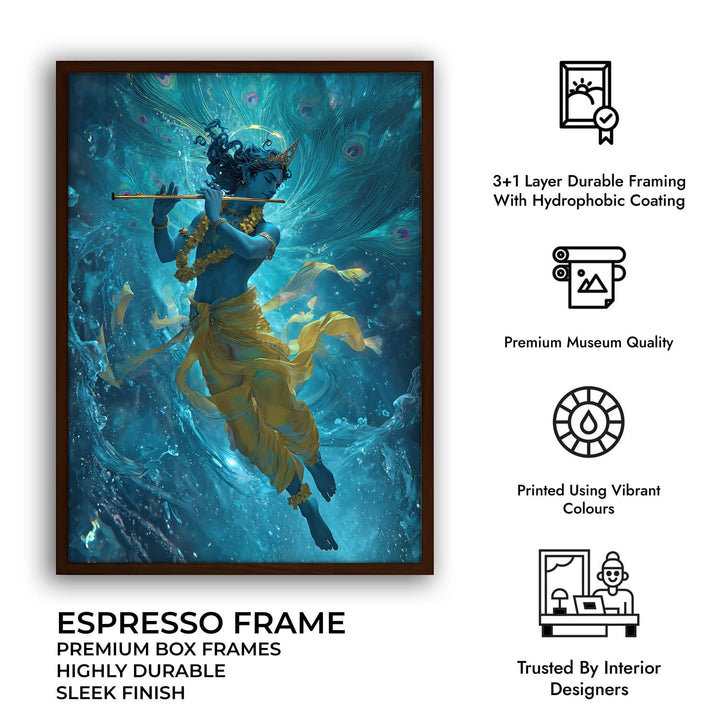 Krishn Painting – Flute Wall Art