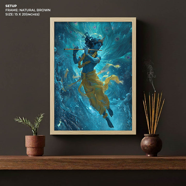 Krishn Painting – Flute Wall Art