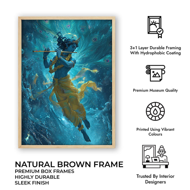 Krishn Painting – Flute Wall Art