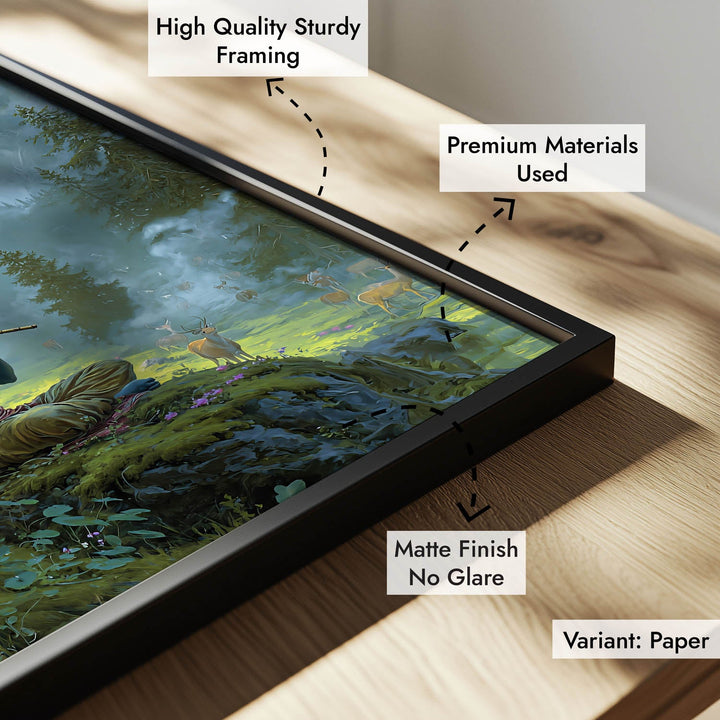 Krishn in the Valley Painting – Divine Flute