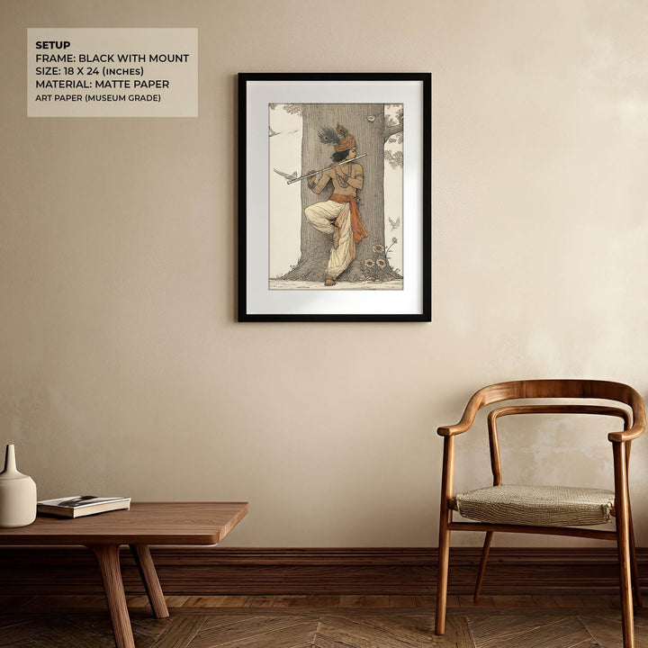 Krishna Flute Vastu Painting – Lord Krishna Wall Art