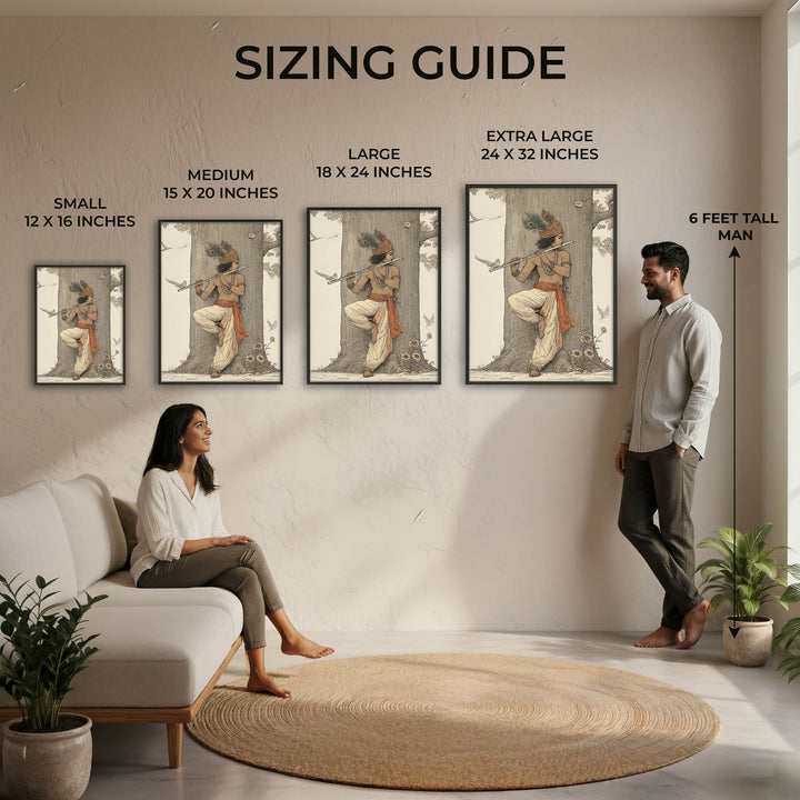 Krishna Flute Vastu Painting – Lord Krishna Wall Art