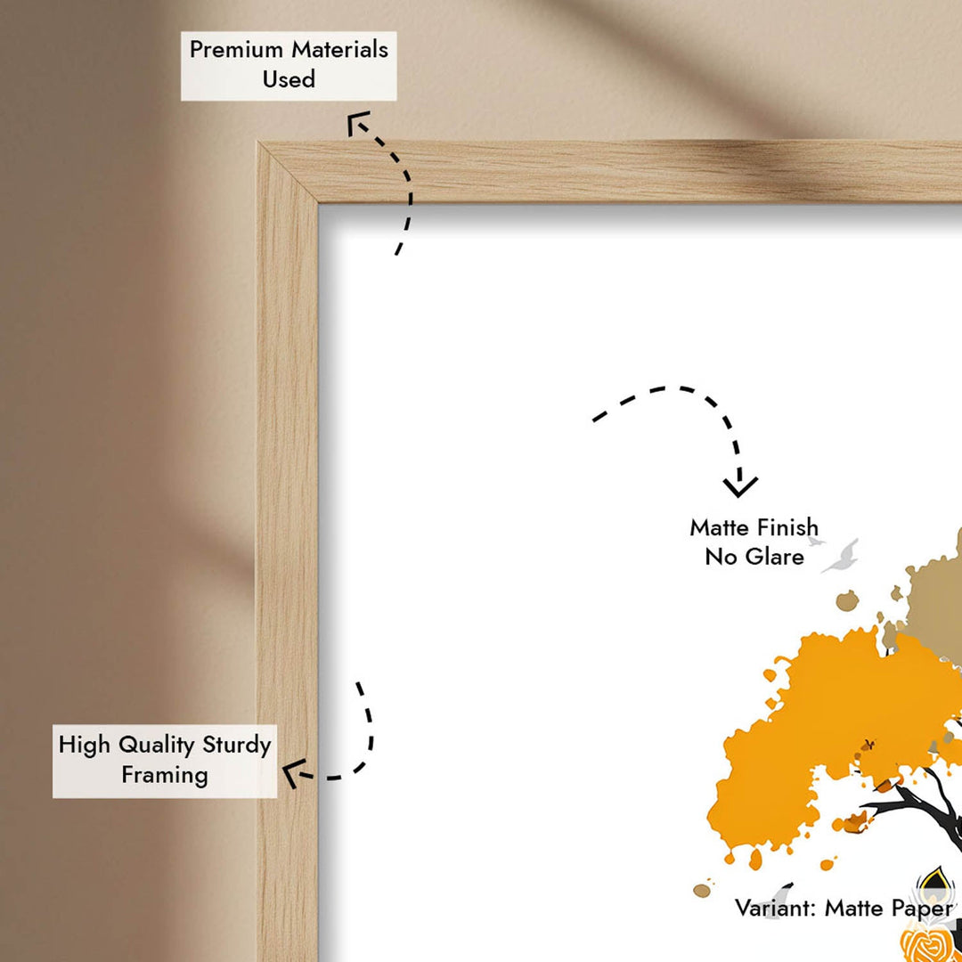 Krishna Playing Flute Under Tree – Vastu Painting