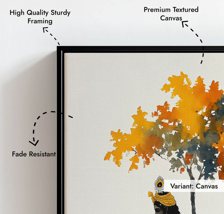 Krishna Under the Tree – Vastu Painting
