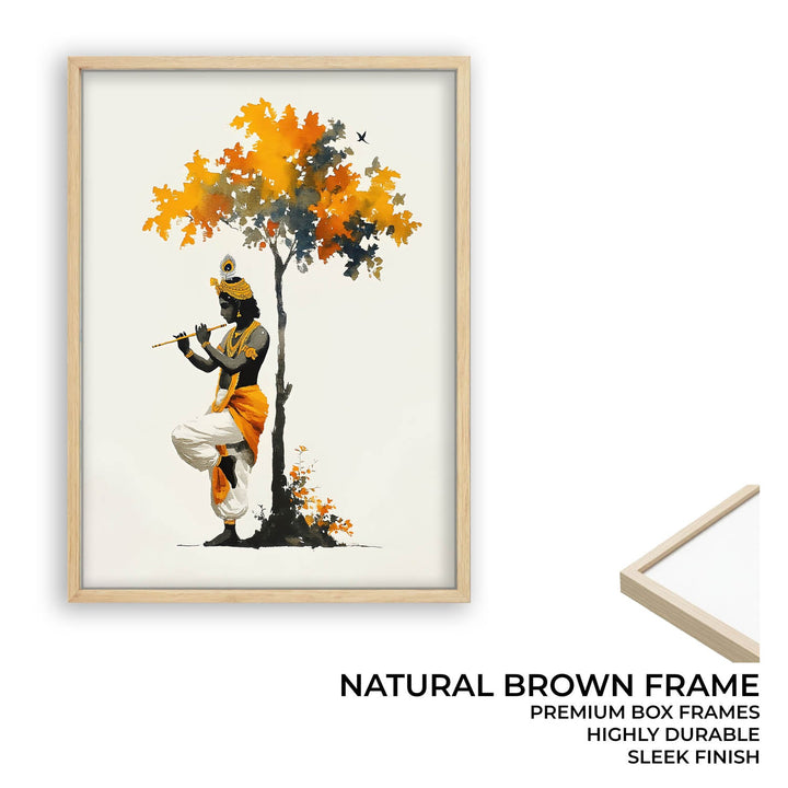 Krishna Under the Tree – Vastu Painting