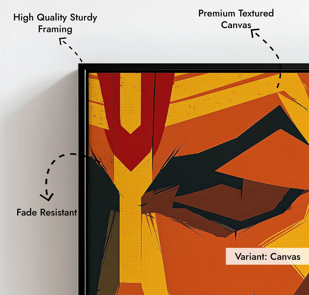 Lord Hanuman – Bold Devotion Wall Painting