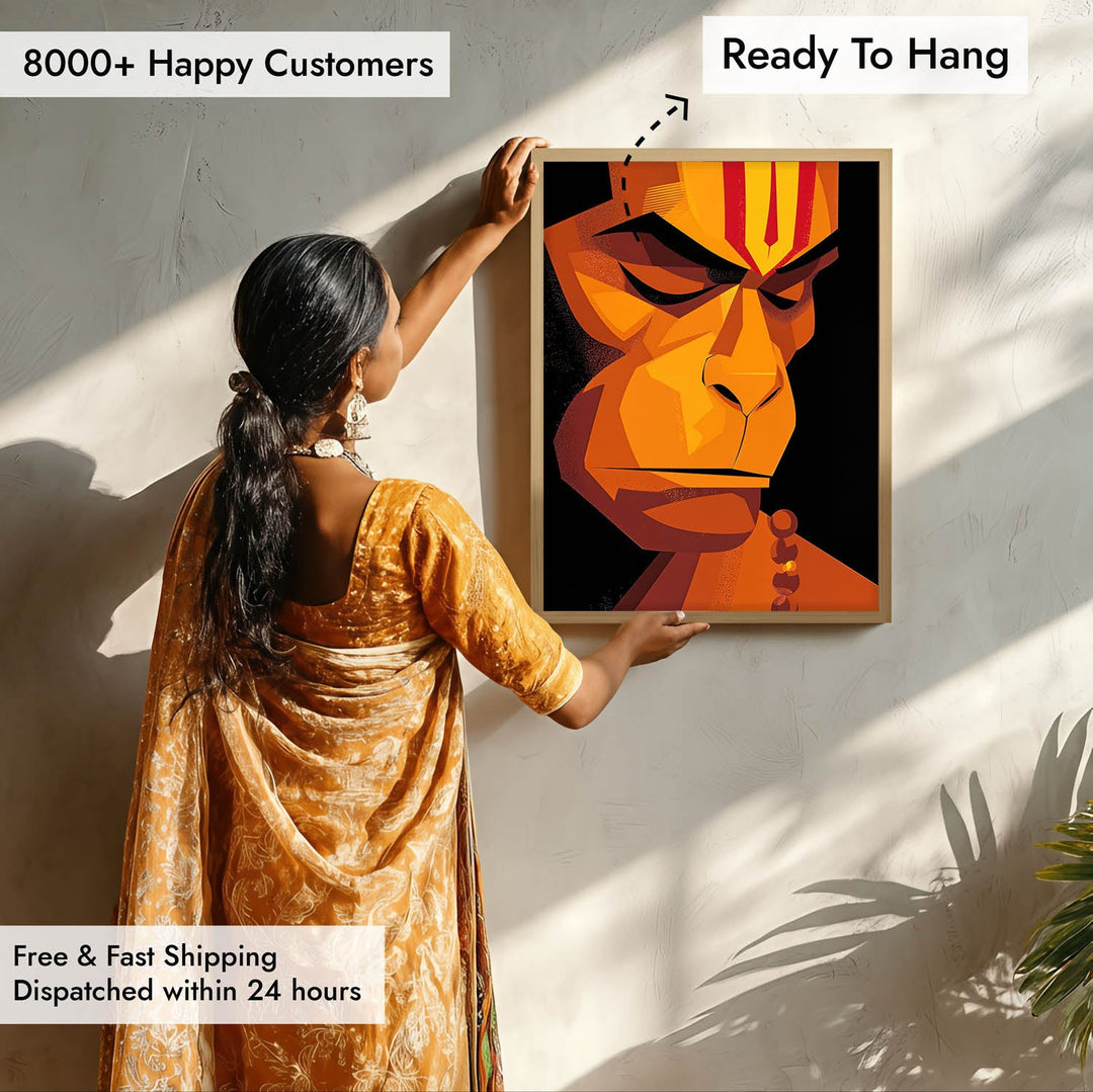 Lord Hanuman – Wall Painting