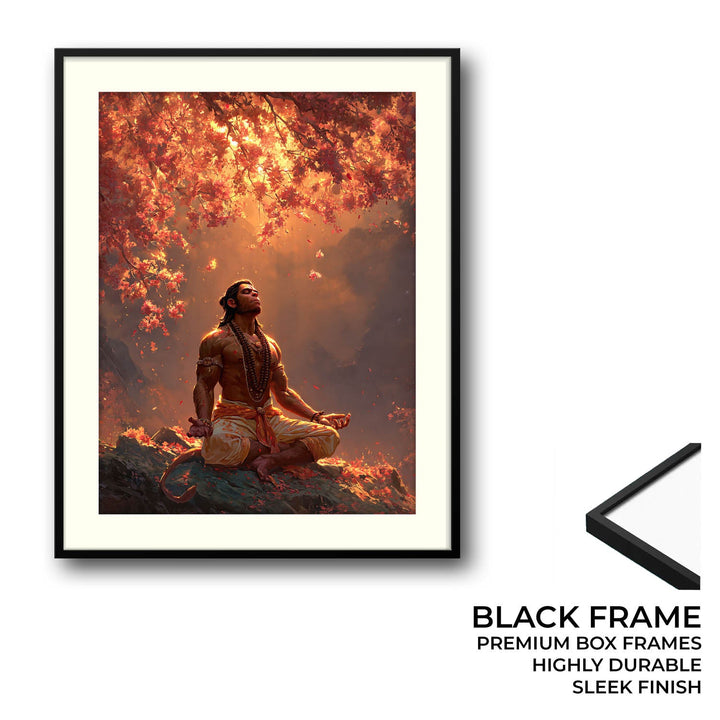 Lord Hanuman Meditation Painting – Vastu Wall Art