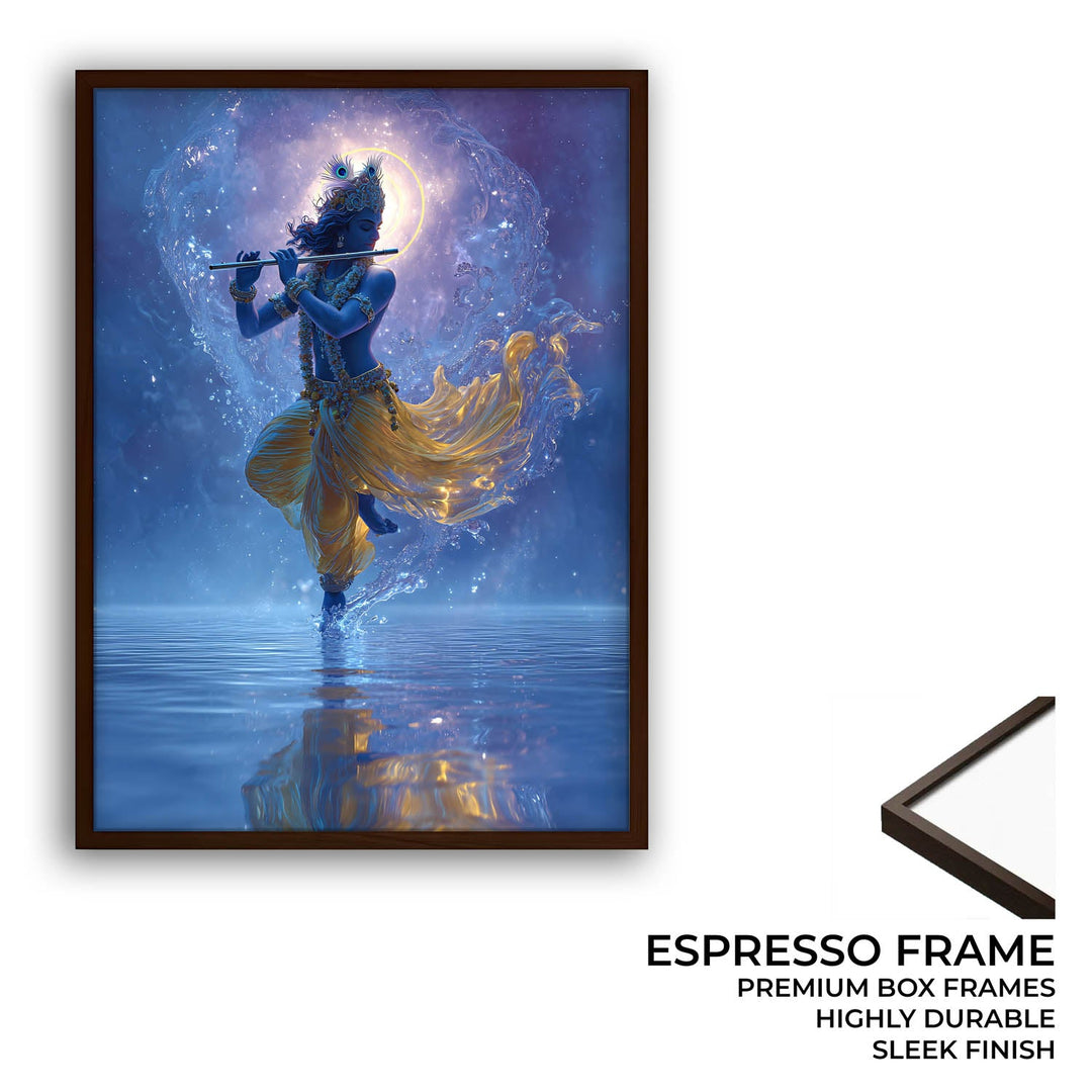 Lord Krishn with Flute - Vastu Painting