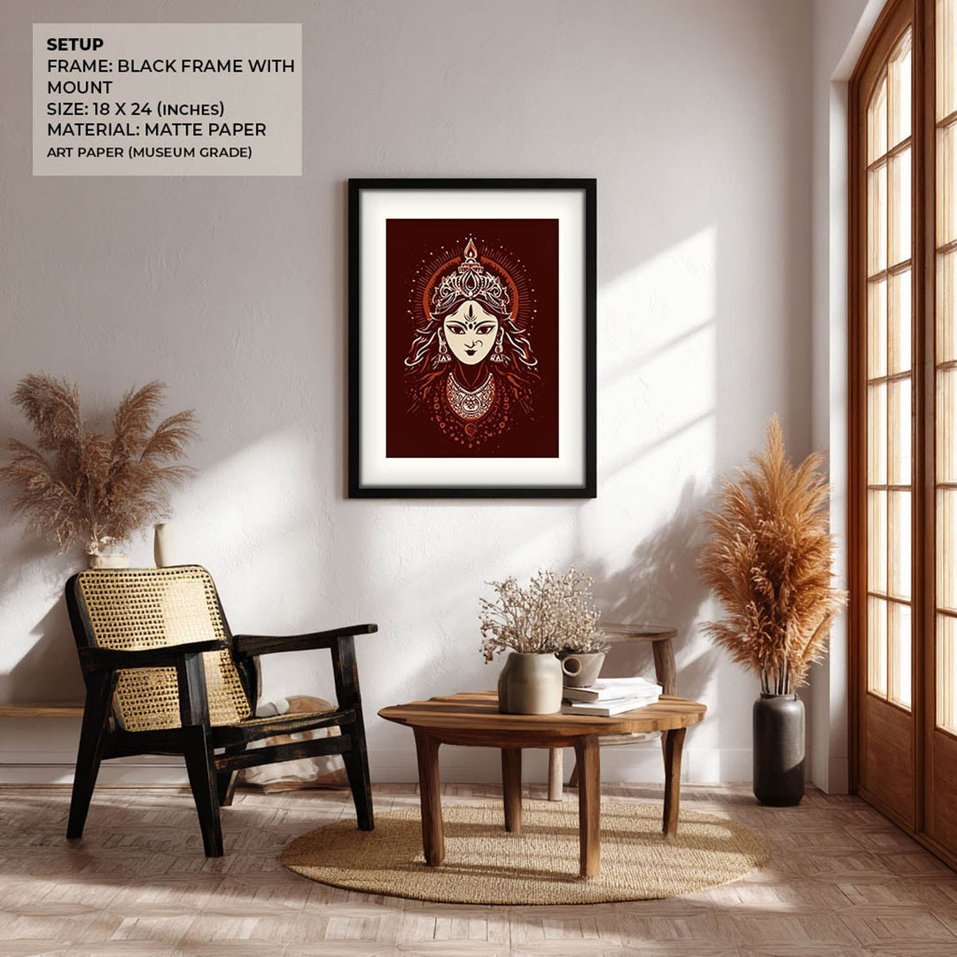 Maa Durga Painting – Divine Shakti Wall Art