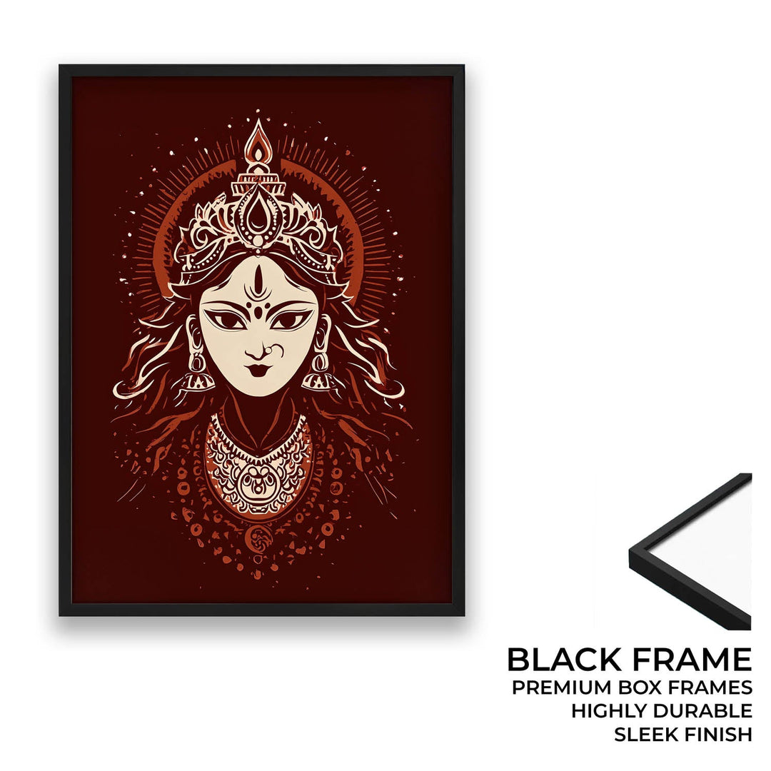 Maa Durga Painting – Divine Shakti Wall Art