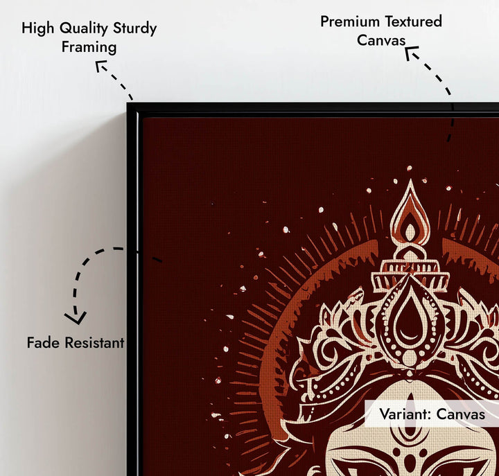 Maa Durga Painting – Divine Shakti Wall Art