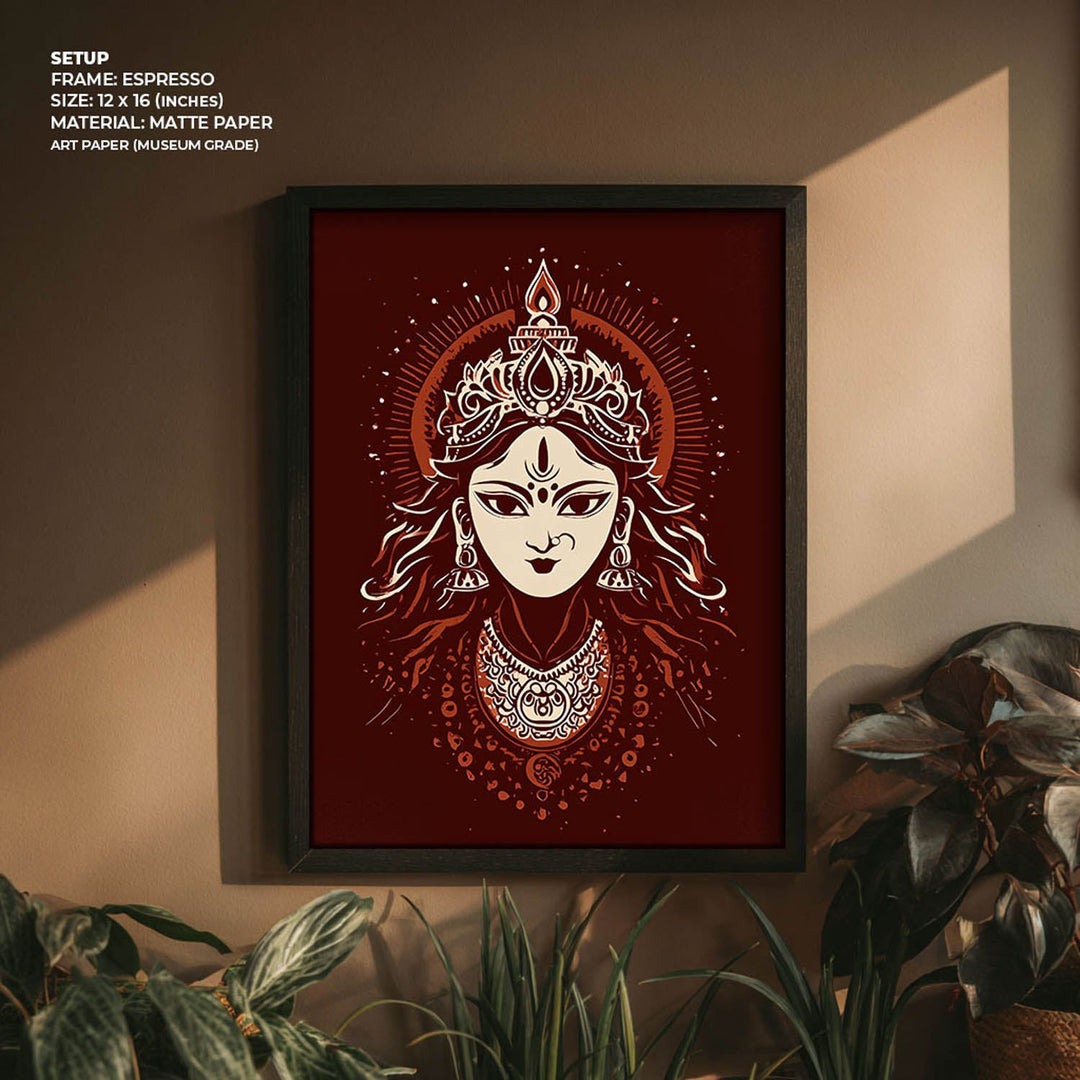 Maa Durga Painting – Divine Shakti Wall Art