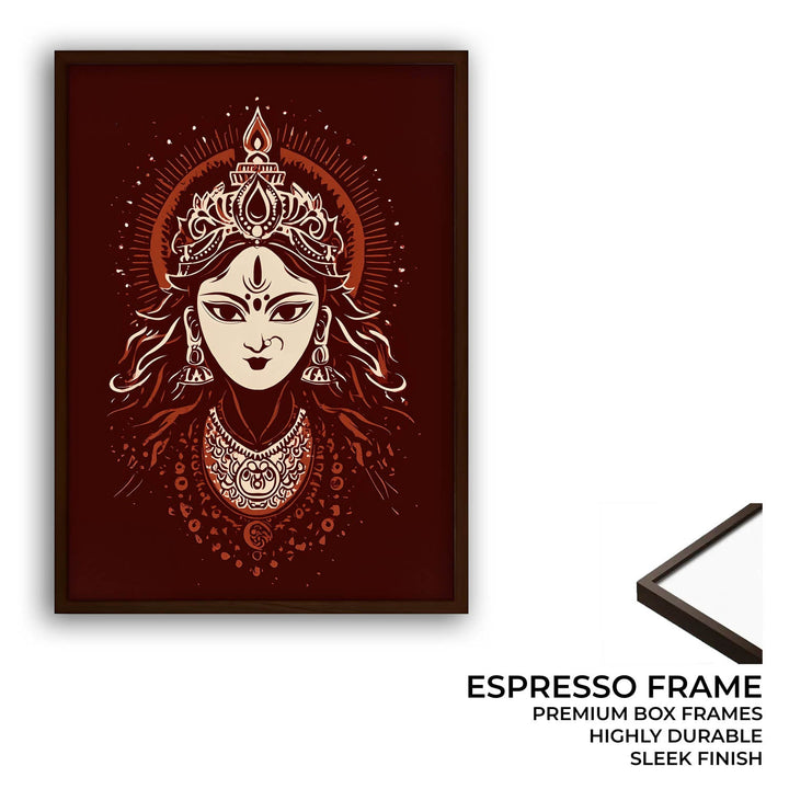 Maa Durga Painting – Divine Shakti Wall Art