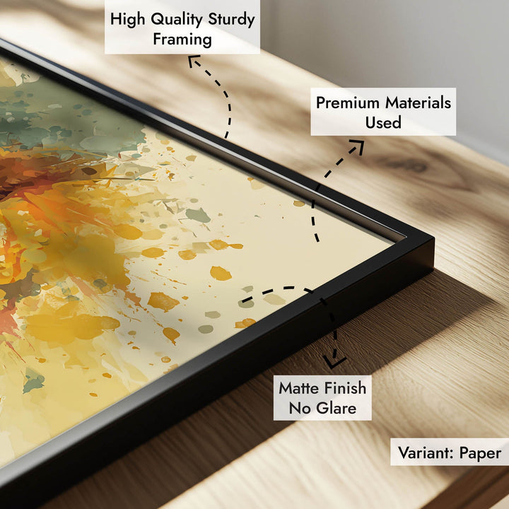 Maa Laxmi Painting – Golden Goddess Wall Art