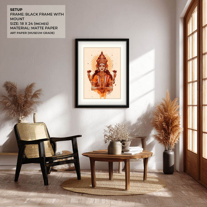 Mahalakshmi Painting – Goddess of Prosperity Wall Art