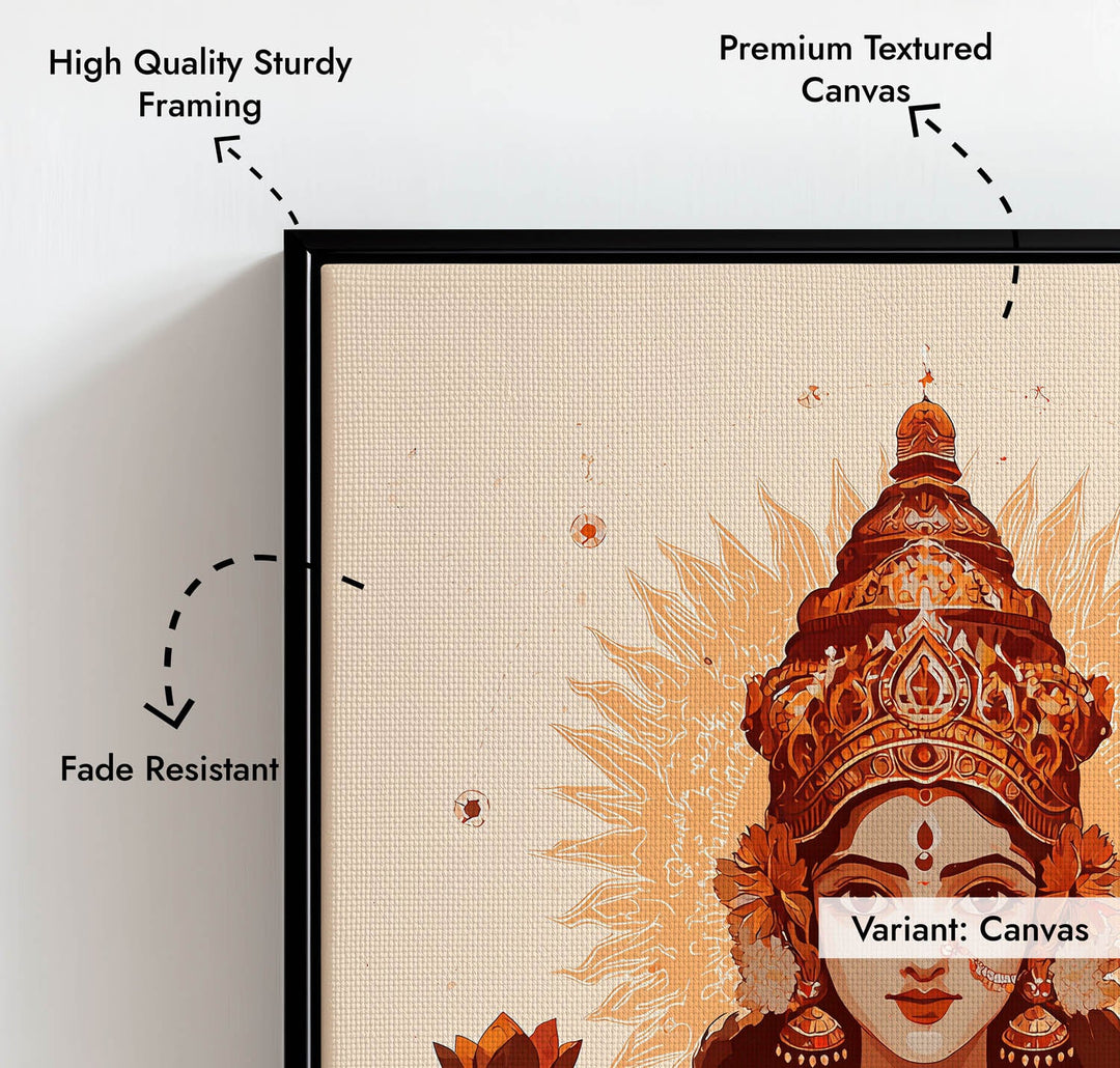 Mahalakshmi Painting – Goddess of Prosperity Wall Art